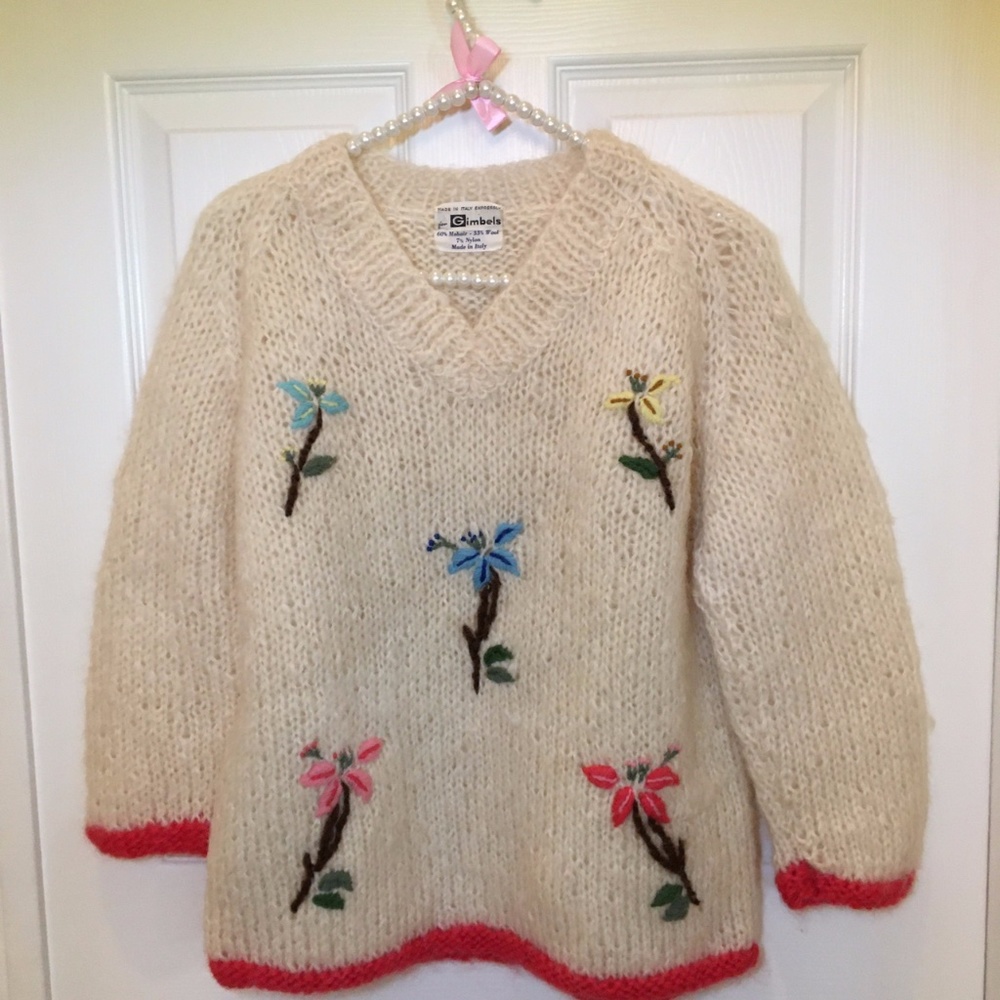Vintage Italian Wool Knit Pullover Sweater